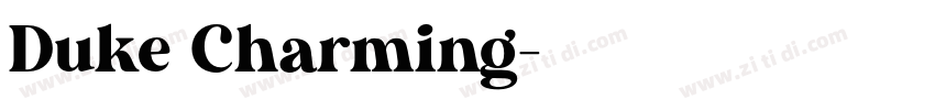 Duke Charming字体转换